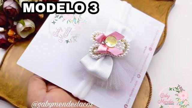 Modelo de Páscoa Faixa Com Aplique de Coelho