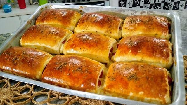 Salgado de Massa Folhada – Recheado Delicioso