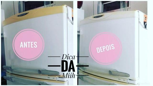 Dica de Como tirar o Amarelo da Geladeira