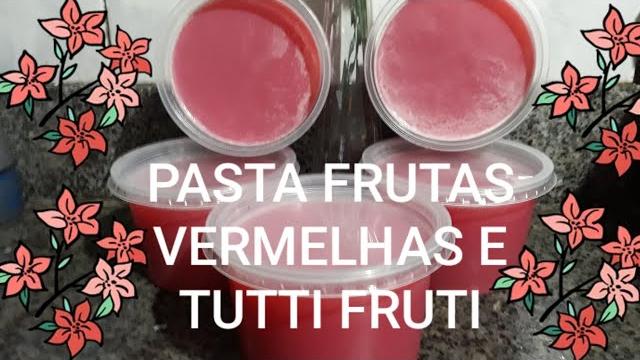 Receita de Pasta Glicerinada de Tutti Fruti