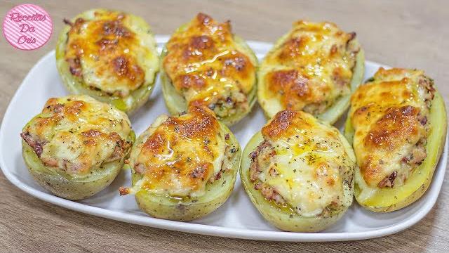 Travessa De Batata Recheada com Bacon