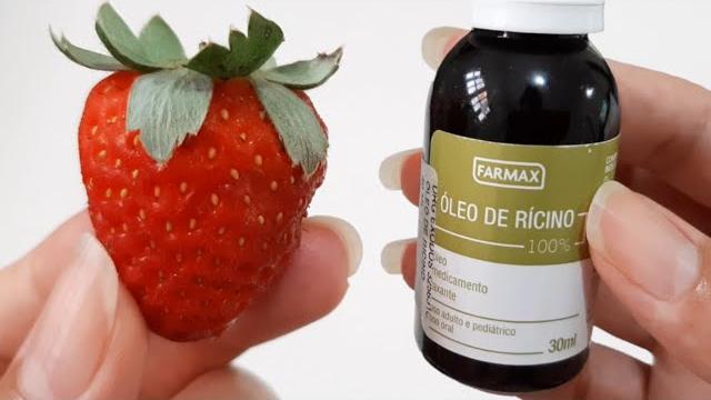 Cabelo Crescendo Rápido com Morango e Rícino