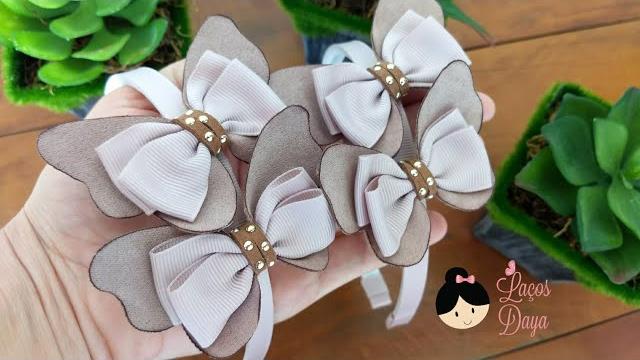 Olha que Incrível essa Tiara Borboleta