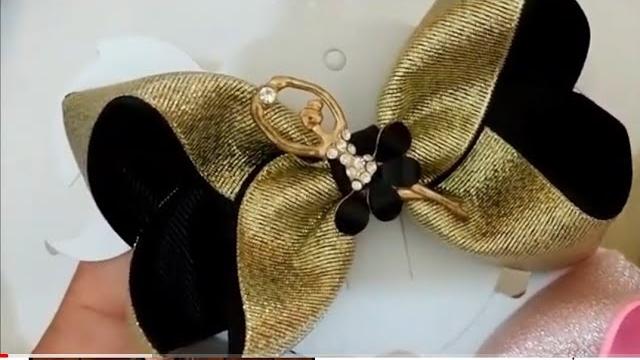 Lindo Laço Bailarina Feito com Fitas