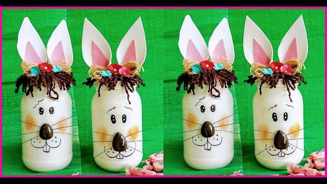 Coelhinhos Feito de Potes de Maionese
