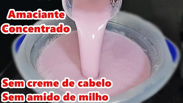 Amaciante Diferente Concentrado Caseiro