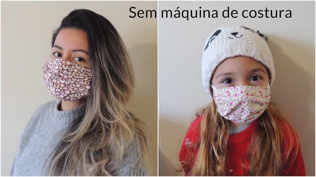 Mascara de Proteção Sem Usar Maquina de Costura