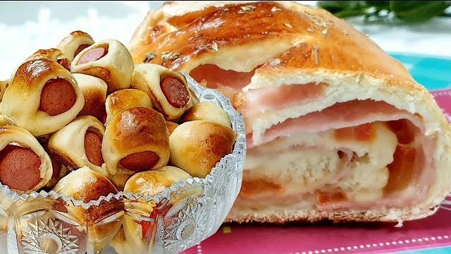 Massa de Enroladinho Feita a Mão – Salsicha ou Presunto e Queijo