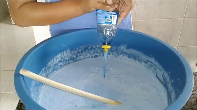 Sabão Liquido Azul Com Sabão Glicerinado