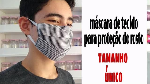 Mascara Feita de Tecido Para Proteção
