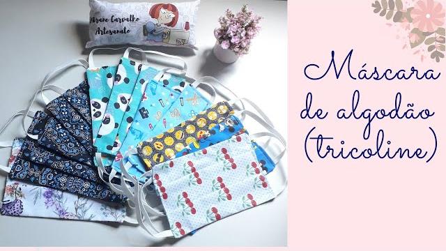 Mascara de Tricoline 100% Algodão