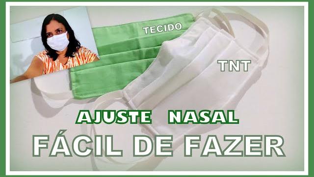 Mascara de Proteção de TNT Com Ajuste