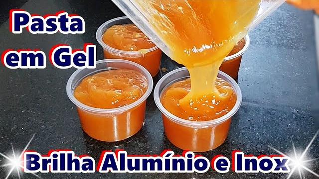 Pasta em Gel Caseira Para Alumínio e Inox