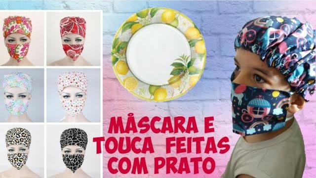 Máscara e Touca Feita com Molde de Prato – Ainda Mais Fácil