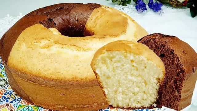 Bolo de Chocolate e Coco em Uma Única Forma e Receita – Bolo Dois Amores
