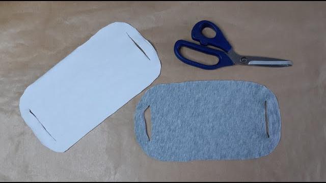 Mascara de Proteção de Camiseta Velha Sem Costura