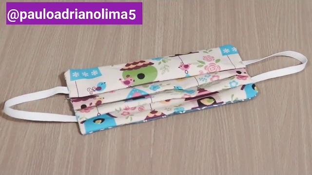 Mascara Caseira de Tecido – Dupla Face