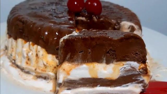 A MELHOR SOBREMESA FÁCIL E SEM FORNO E SEM GELATINA – PRONTO EM MINUTOS