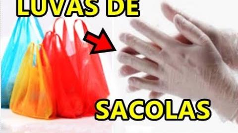 Luva Descartável de Sacolas Plástica Igual a Comprada