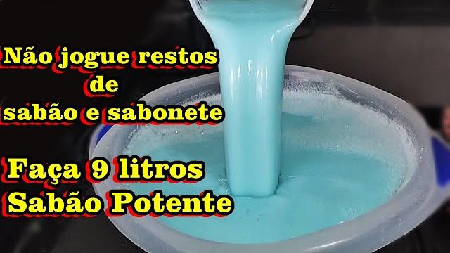 NÃO JOGUE RESTOS DE SABÃO E SABONETE FAÇA 9 LITROS DE SABÃO
