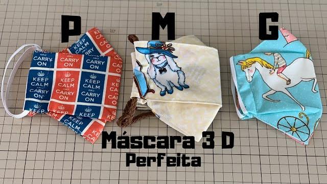 Todos os Segredos Para a Máscara 3D Perfeita, Nos Tamanhos P, M e G – DIY 3D Mask