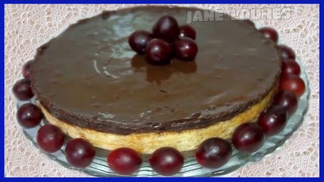 Torta Pudim de Chocolate e Cream Cheese – Maravilha de Se Ver e Saborear