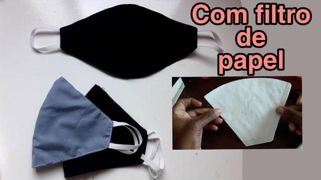 Como Fazer Mascara de Proteção Usando Filtro de Papel Como Molde
