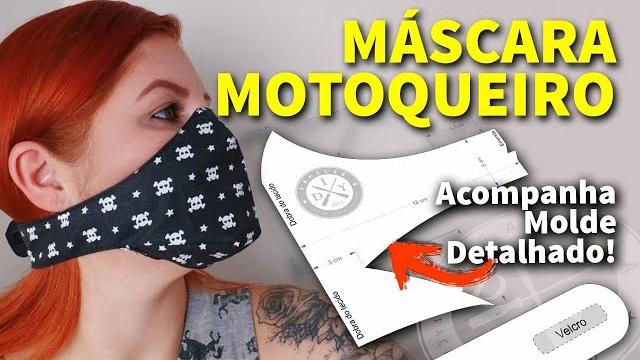 MÁSCARA DE PROTEÇÃO MOTOQUEIRO COM MEDIDAS – FAMÍLIA DIY
