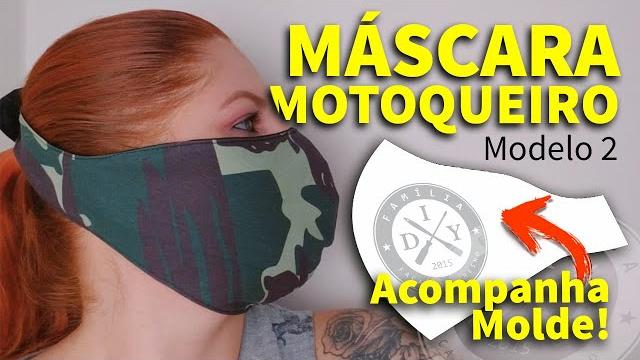 MÁSCARA DE PROTEÇÃO MOTOQUEIRO BICO DE PAPAGAIO