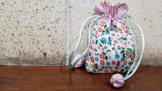Use seus retalhos de tecidos – Faça um SAQUINHO DE TECIDO organizador