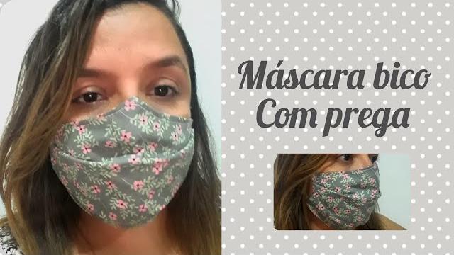 Máscara de Bico Com Pregas – Linda e Fácil de Fazer
