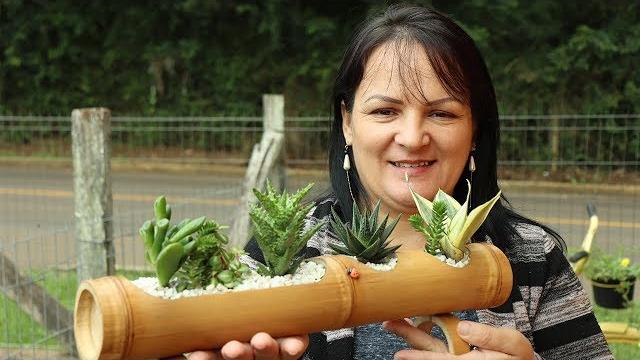 Usando Bambu Para Plantar Suculentas – Passo a Passo