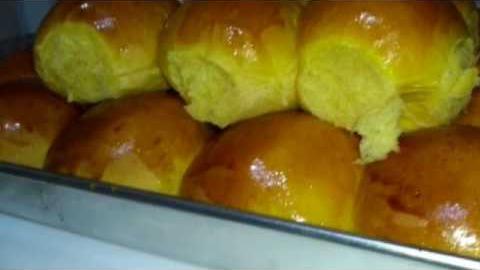 Como Fazer Pãozinho Brioche de Abóbora Super Fofinho