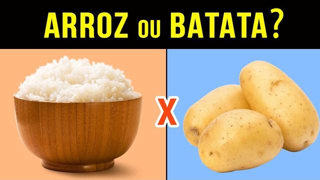 ARROZ ou BATATA – Qual ENGORDA Mais?