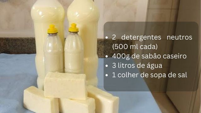 Como Fazer Sabão Liquido E Detergente (2 Em 1)