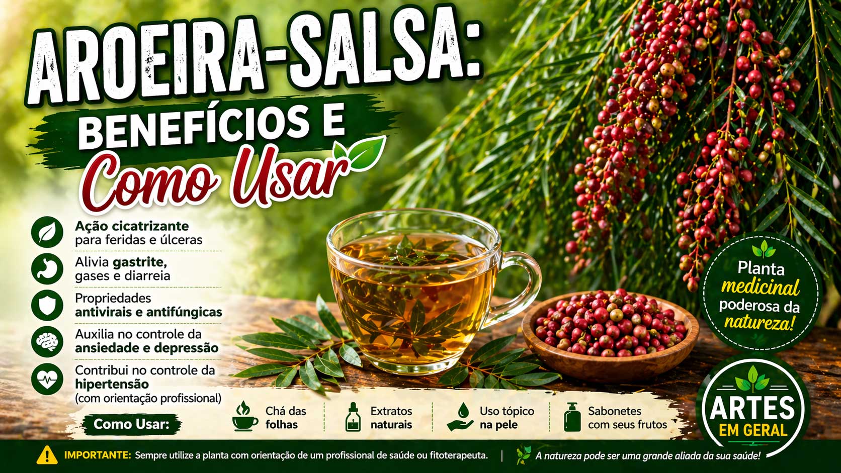 Aroeira Salsa: Manda Embora A Hipertensão E A Depressão