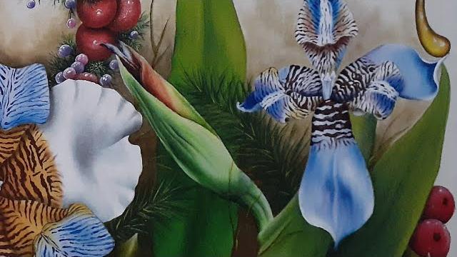 Pintura em Tecido – Pintando Orquídeas