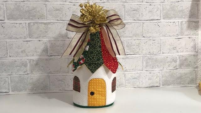 Porta Panetone De Casinha Com Molde Grátis