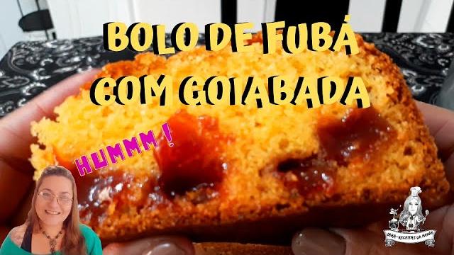 Bolo De Fubá Com Goiabada Do Tempo Da Vovó