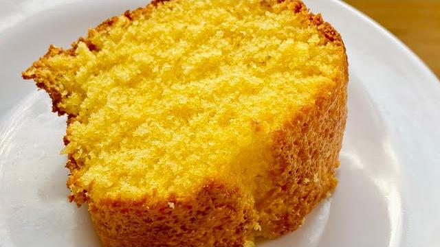 Bolo De Fubá Com Laranja