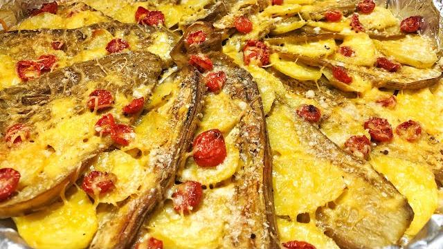 Deliciosa Berinjela Com Batata Assada