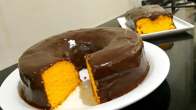 Bolo De Cenoura Super Prático E Gostoso