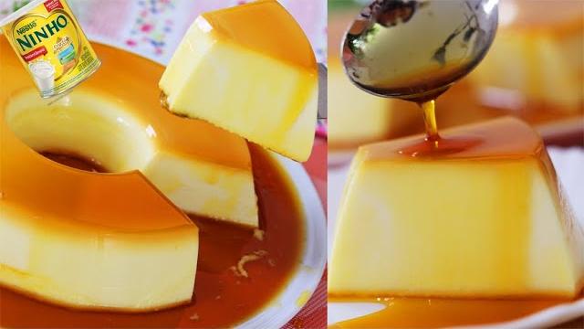 Pudim De Leite Ninho – Sem Forno E Sem Ovos