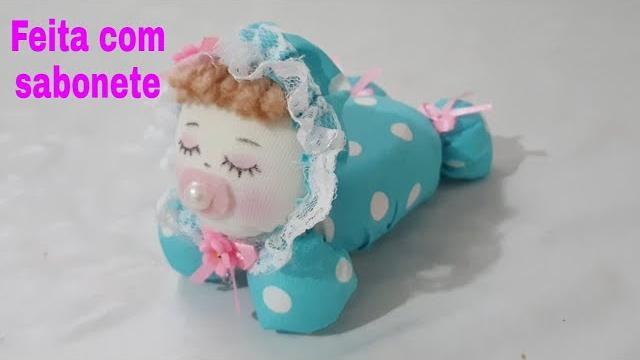 Boneca Bebê Dorminhoca Feita De Fuxico
