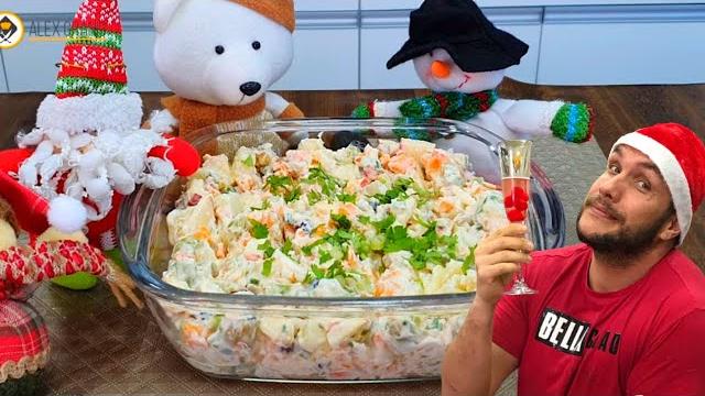 Deliciosa Salada de Maionese Com Legumes