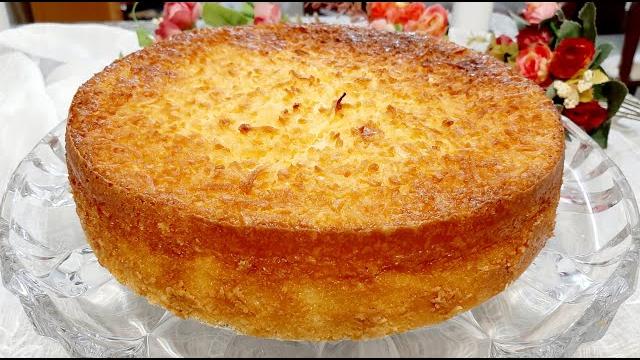TORTA DE COCO – SUPER FÁCIL, SIMPLES, RÁPIDA E DELICIOSA – SEM GLÚTEN