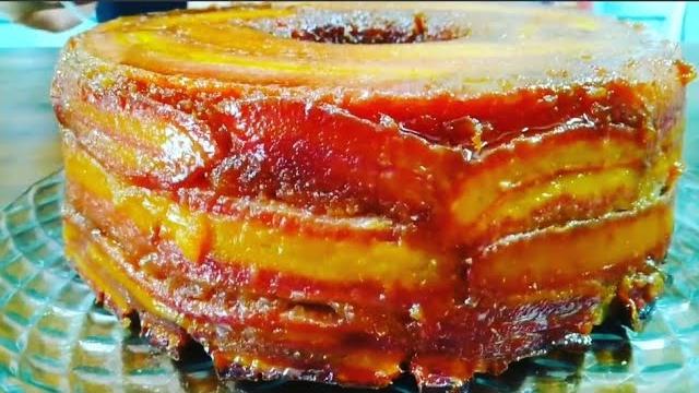 Irresistível Bolo Caramelado de Banana Que Não Vai Farinha de Trigo