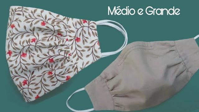 Máscara de Proteção Franzida Dupla Face