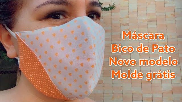 Nova Máscara Bico De Pato – Com Molde Grátis