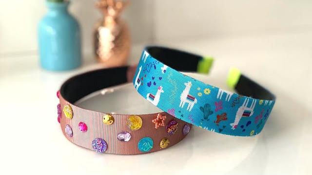 Como Fazer Tiara Larga Da Moda Com Fita